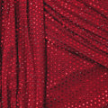 Red Rhinestone Mesh Maxi Dress