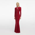 Red Fil Coupe Maxi Dress