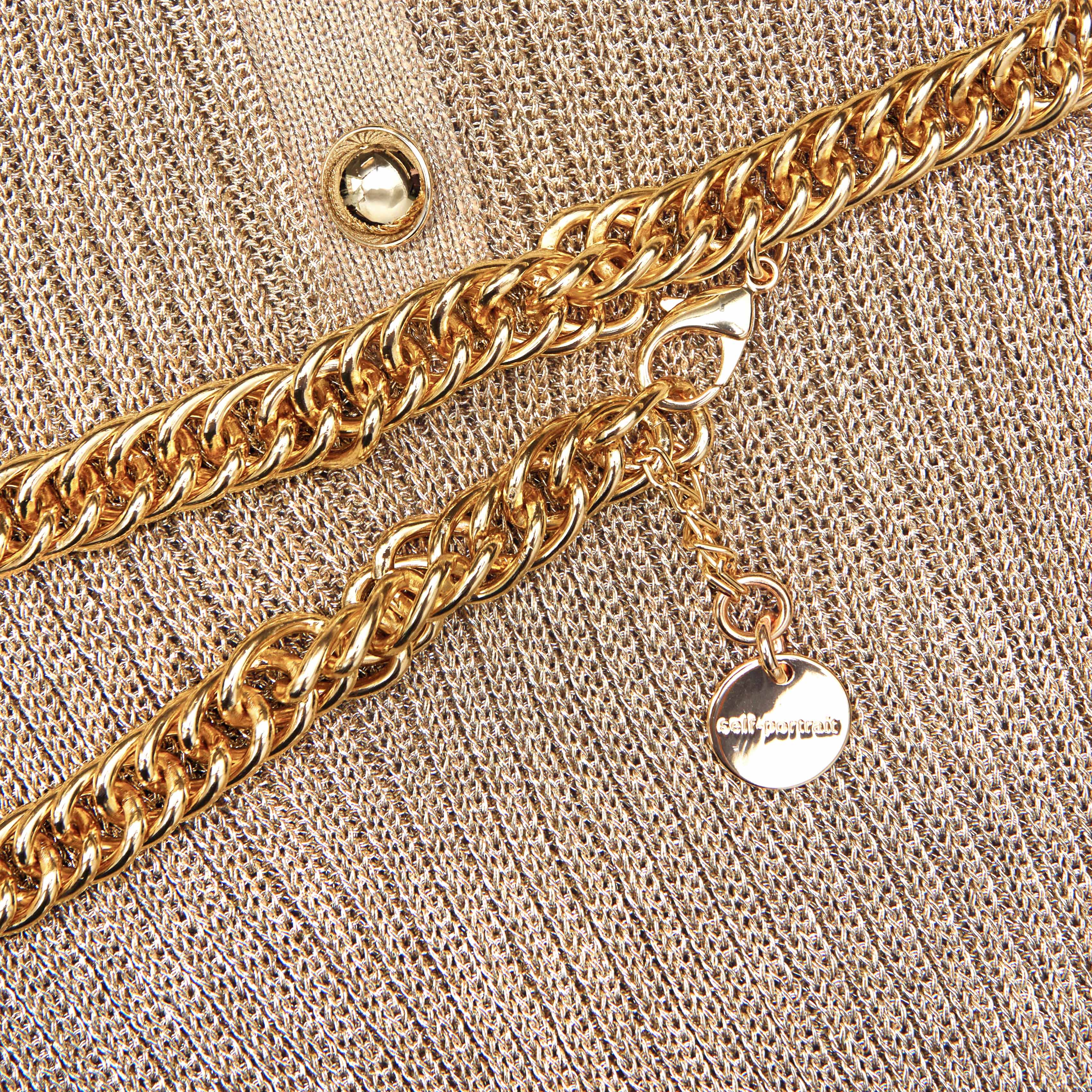 Gold Lurex Ribbed Knit Top