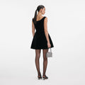 Black Velvet Mini Dress