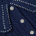 Navy Alpaca Cardigan