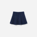 Navy Alpaca Knit Skirt
