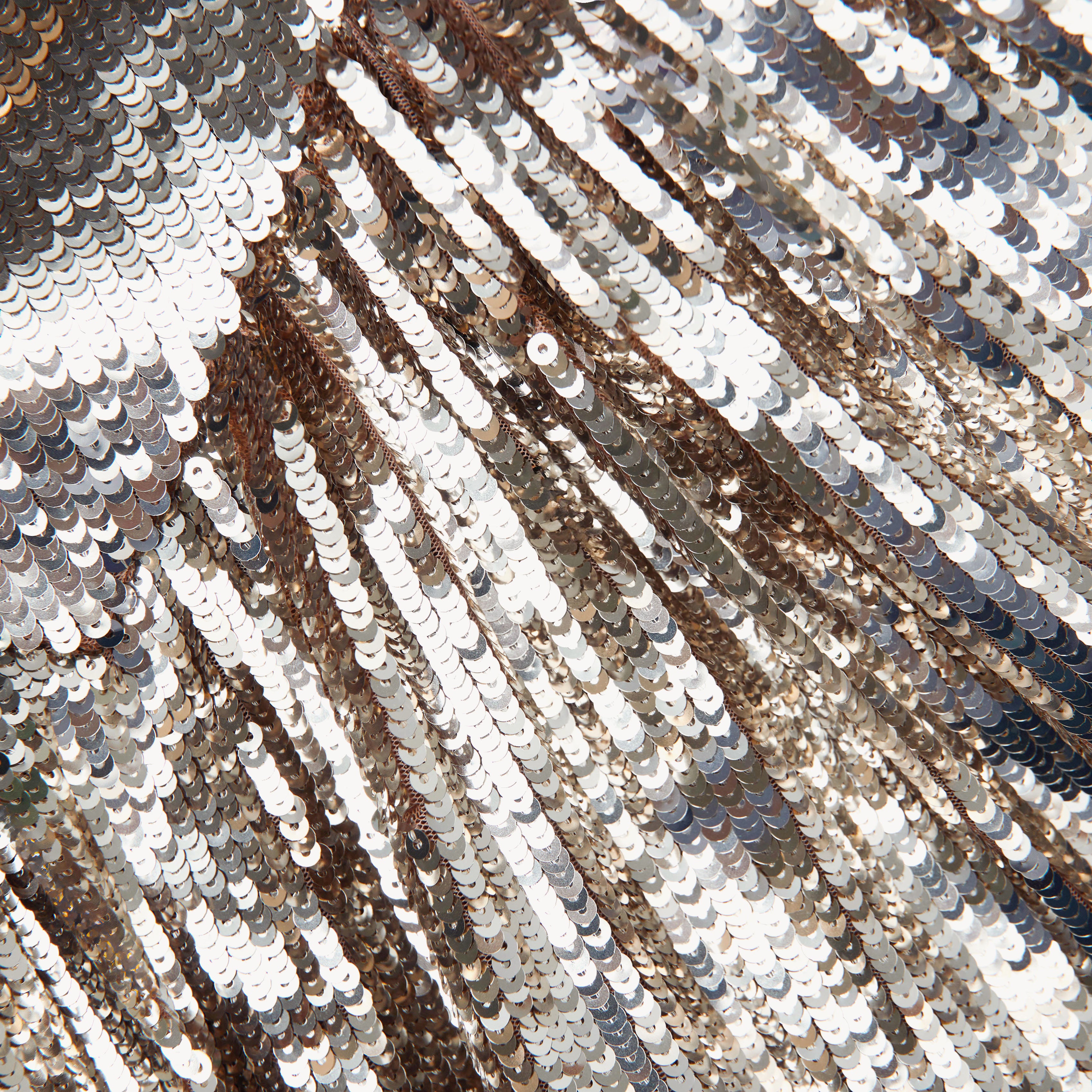 Gold Sequin Mini Dress