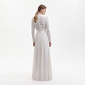 Pleated Crochet Floral Maxi Dress