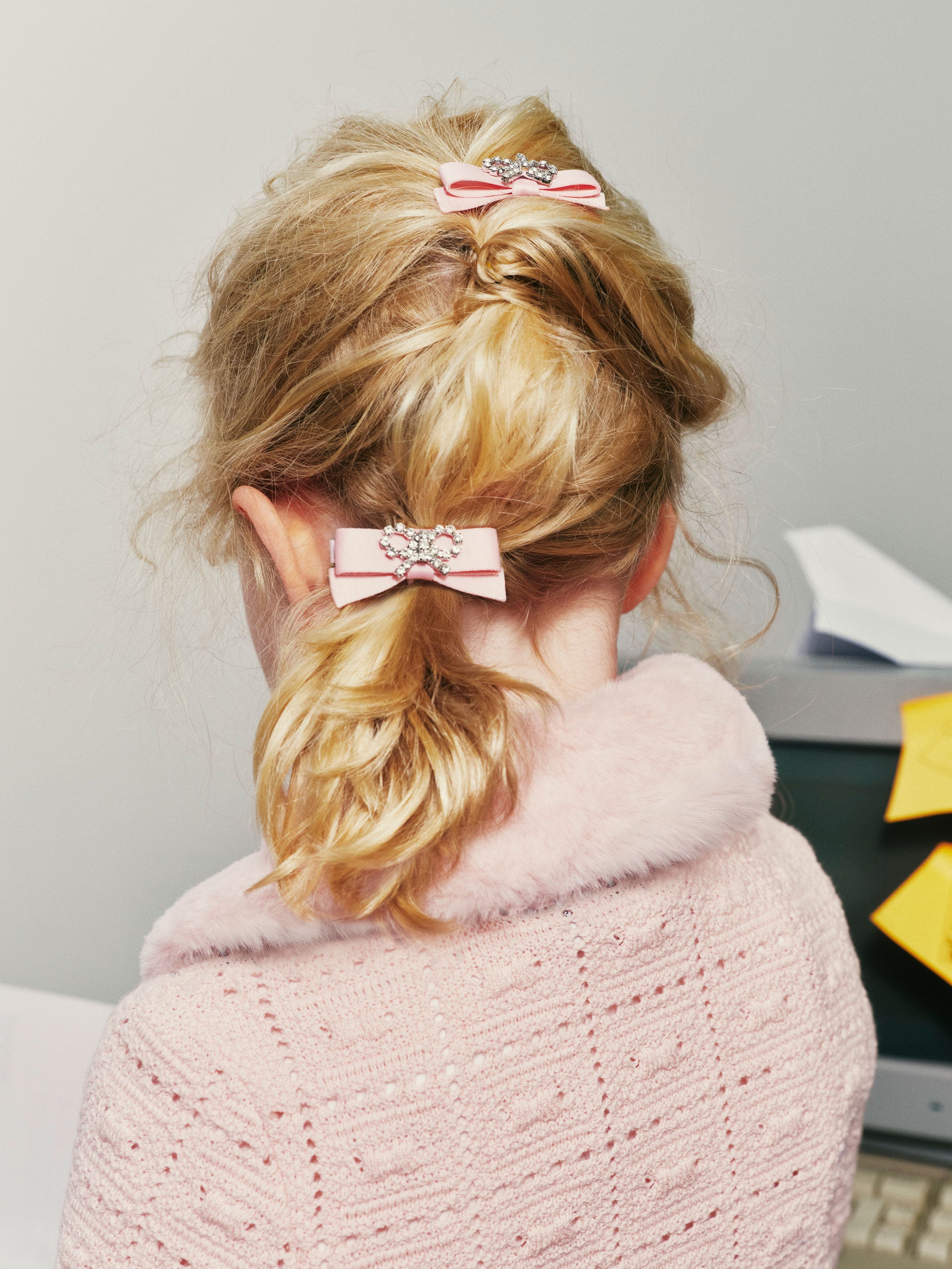 Satin Bow Hairclips