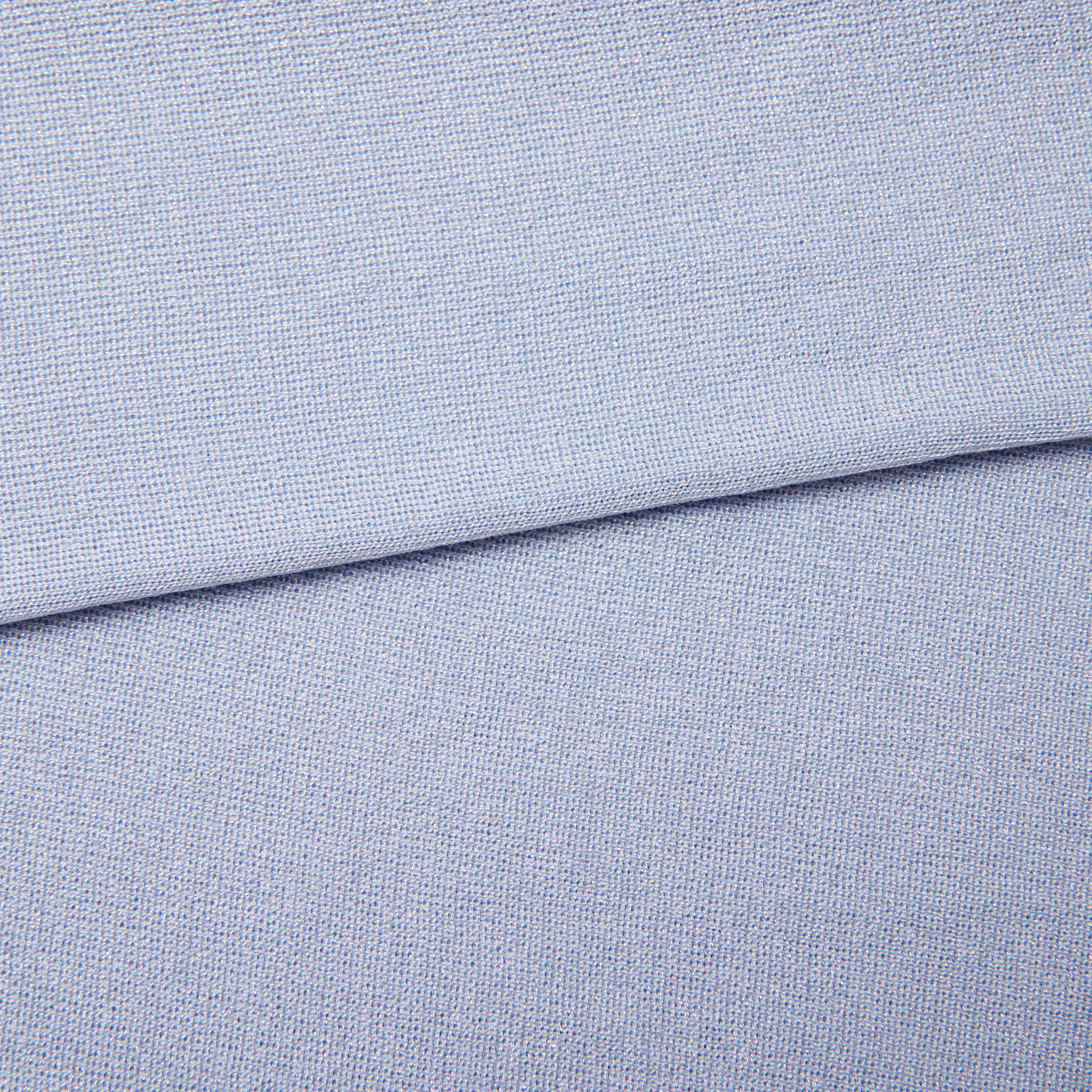 Blue Viscose Knit Midi Skirt