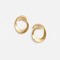 Gold Swirl Earrings