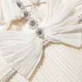 Cream Chiffon Lace Midi Dress