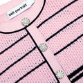 Pink Stripe Knit Mini Dress