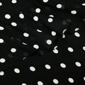 Black Polka Dot Georgette Maxi Dress