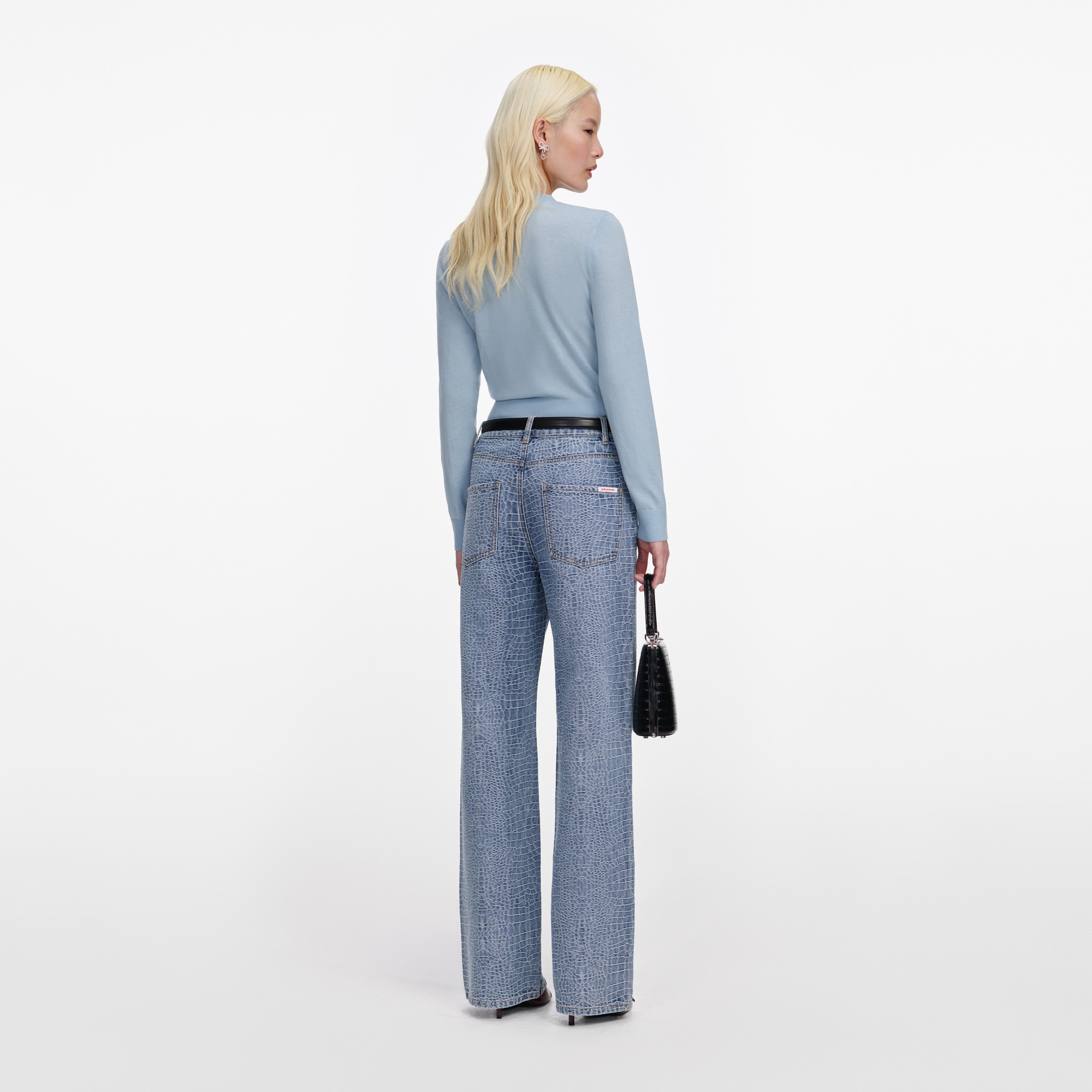 Blue Rose Wool Jumper