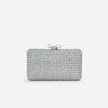 Blue Crystal Chainmail Clutch Bag