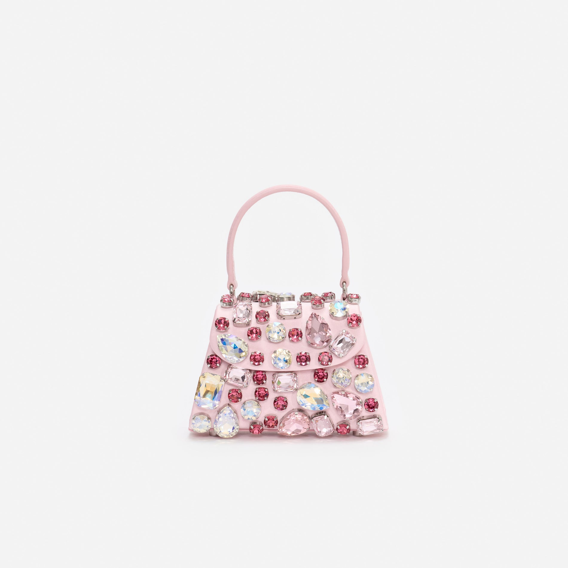Pink Multi Crystal Mini Bag