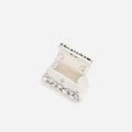 Cream Multi Crystal Mini Bag