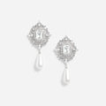 Crystal Pearl Droplet Earrings