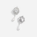 Crystal Pearl Droplet Earrings