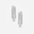 Square Crystal Dangle Earrings