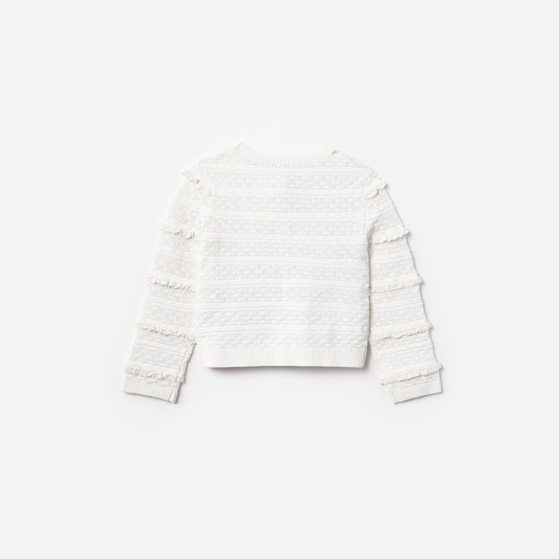 Cream Cherry Motif Cardigan