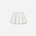 Cream Cherry Motif Knit Skirt