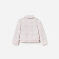 Pink Boucle Lace Bow Jacket