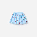 Blue Cherry Sequin Mesh Skirt