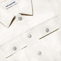 Cream Broderie Collared Denim Mini Dress