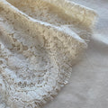 Ivory Cotton Lace Midi Dress
