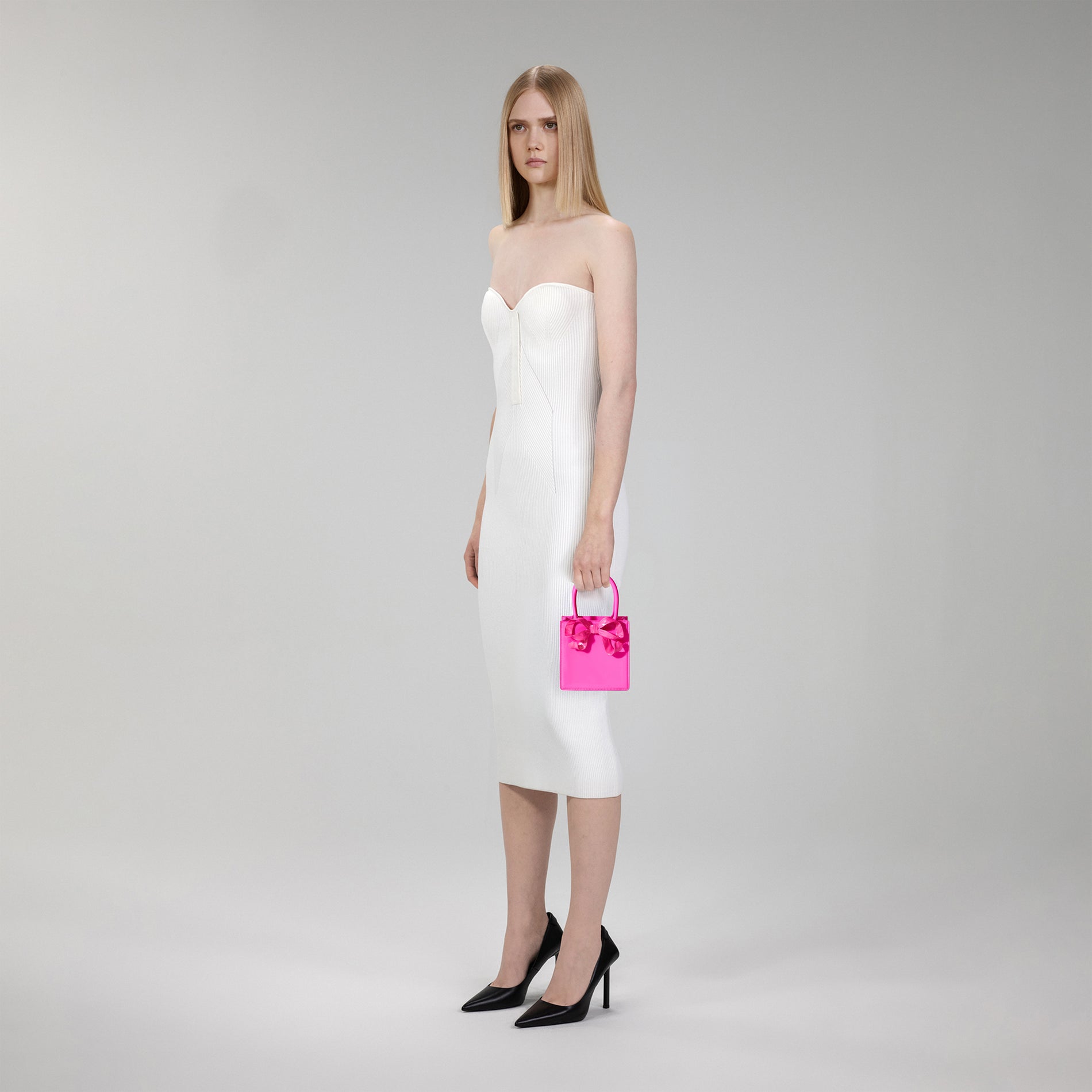 Pink Bow Mini Tote Bag