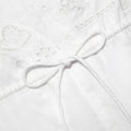 White Embroidered Playsuit