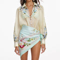Mint Floral Scarf