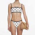 White Polka Dot Bikini Bottoms