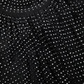 Black Rhinestone Mesh Top