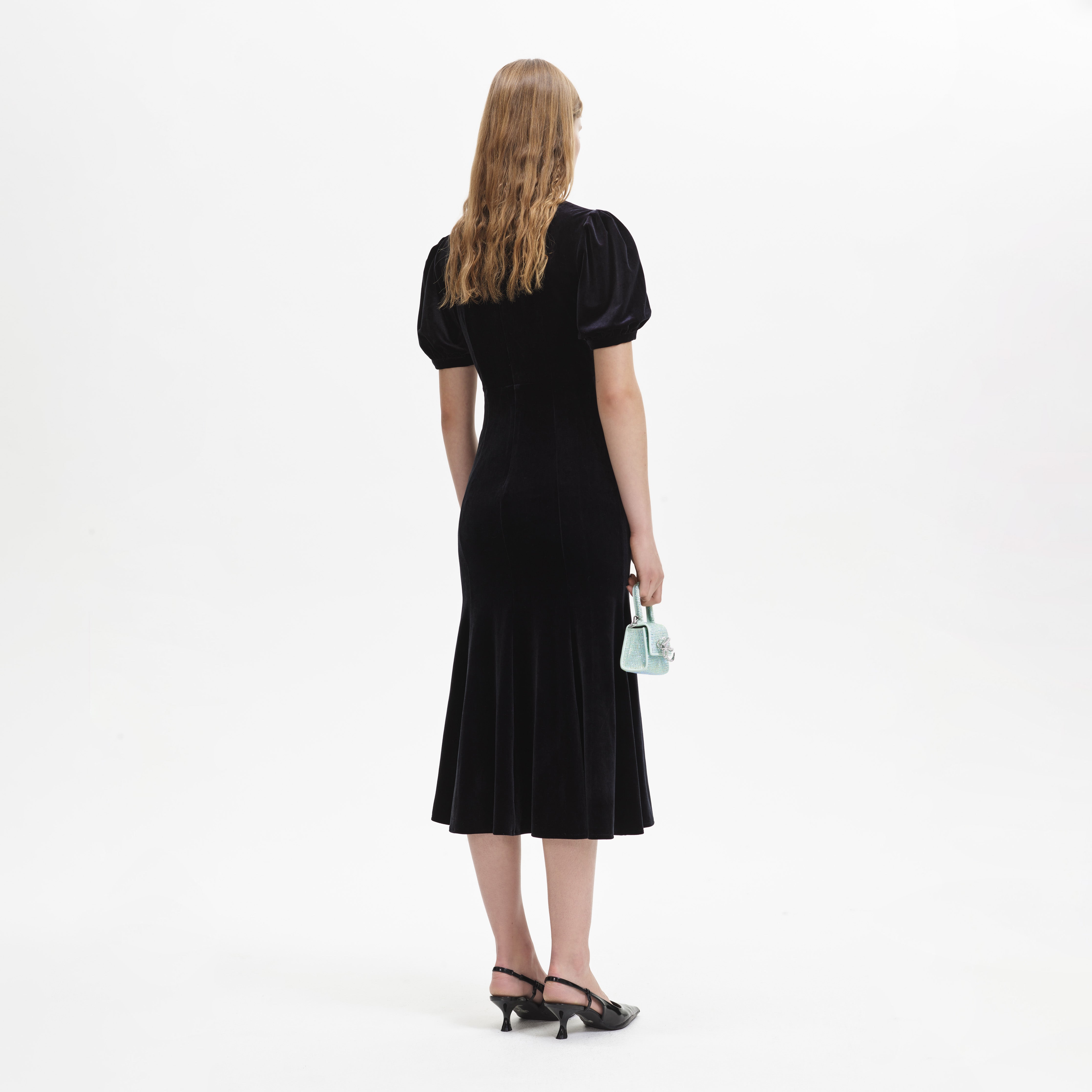 Self portrait shop velvet midi dress