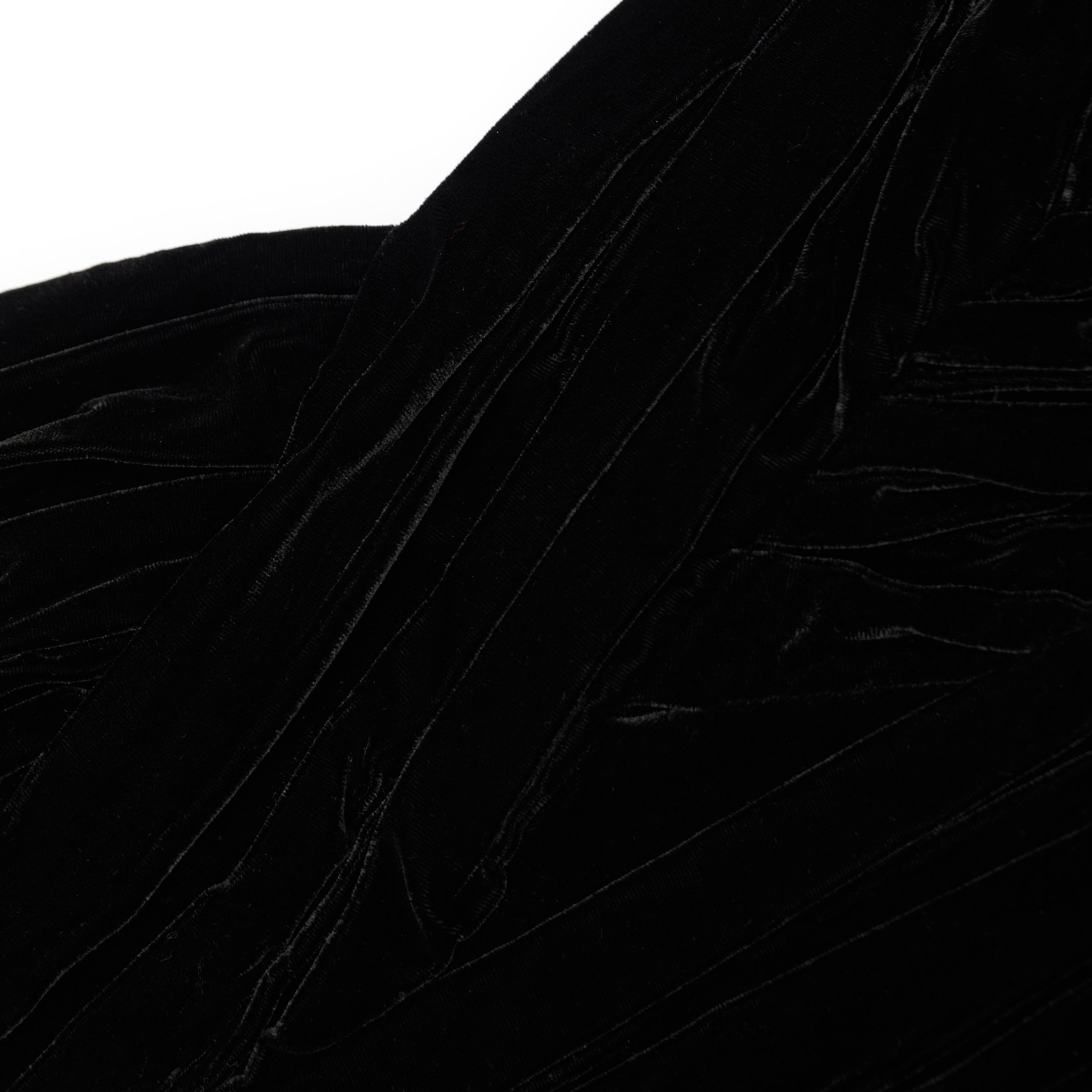 Black Velvet Iris Midi Dress