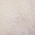 Cream Rhinestone Mesh Maxi Dress