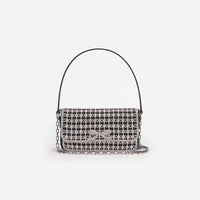 Black Crystal Baguette Bag