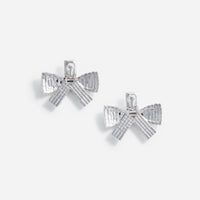 Large Crystal Bow Earrings