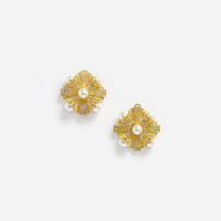 Large Gold Encrusted Earrings
