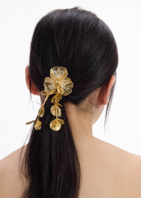 Gold Floral Hairclip