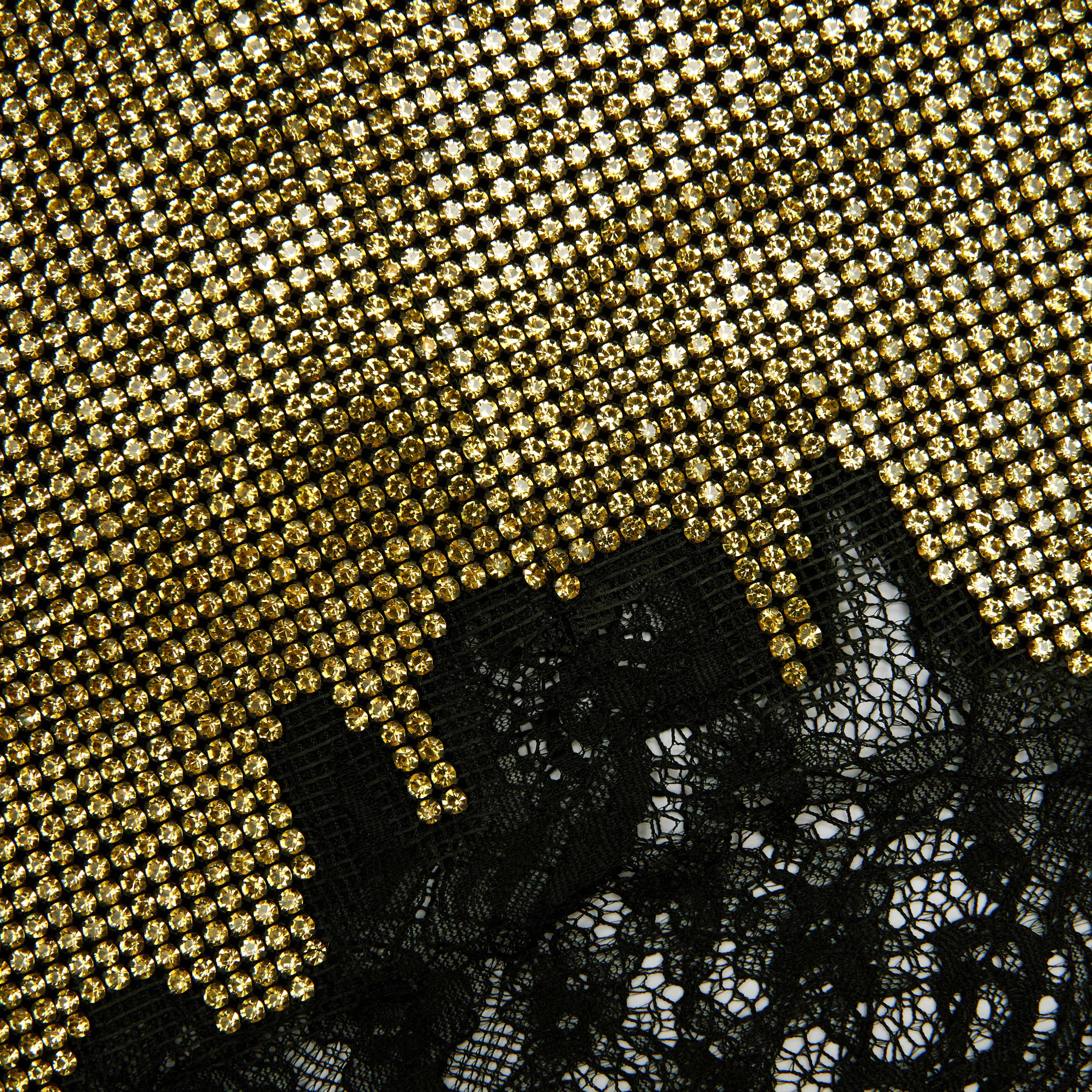 Champagne Crystal Chainmail Top