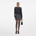 Black Leather Mini Skirt