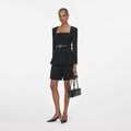 Black Tailored Crepe Playsuit