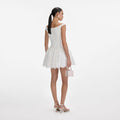 White Floral Lace Mini Dress