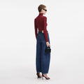 Burgundy Viscose Knit Top