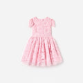 Pink Floral Lace Dress