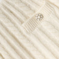 Cream Alpaca Knit Skirt