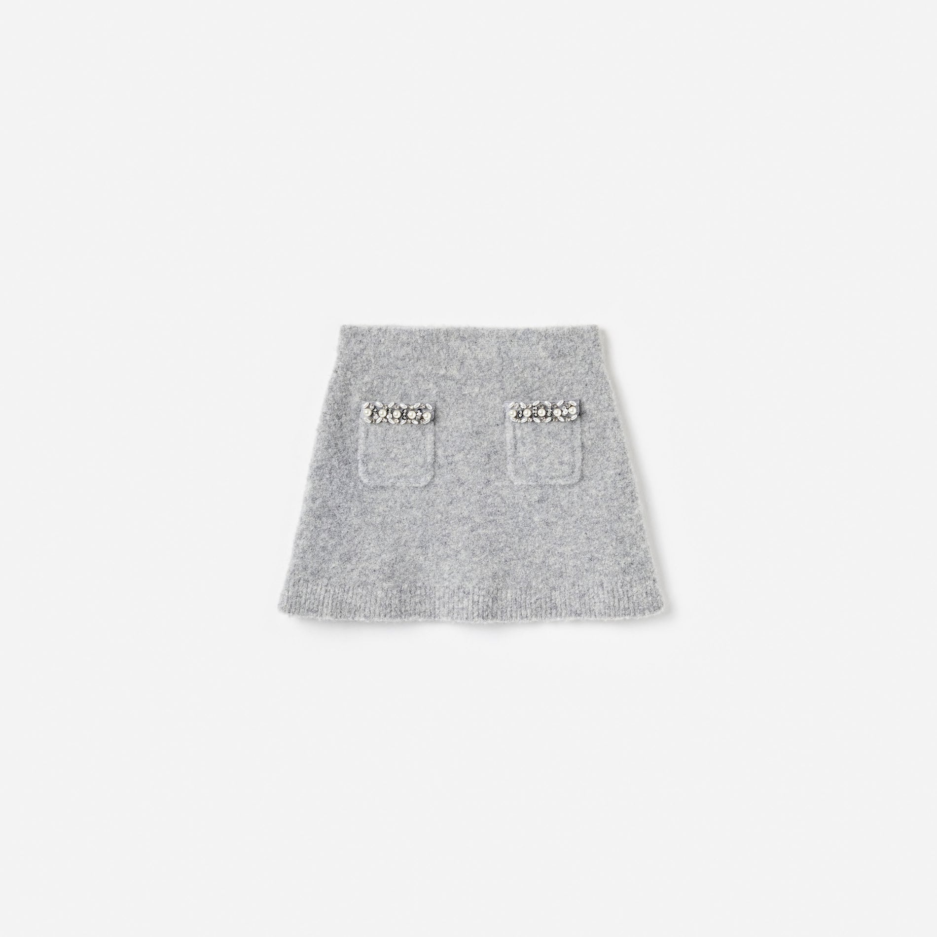 Grey Knit Skirt