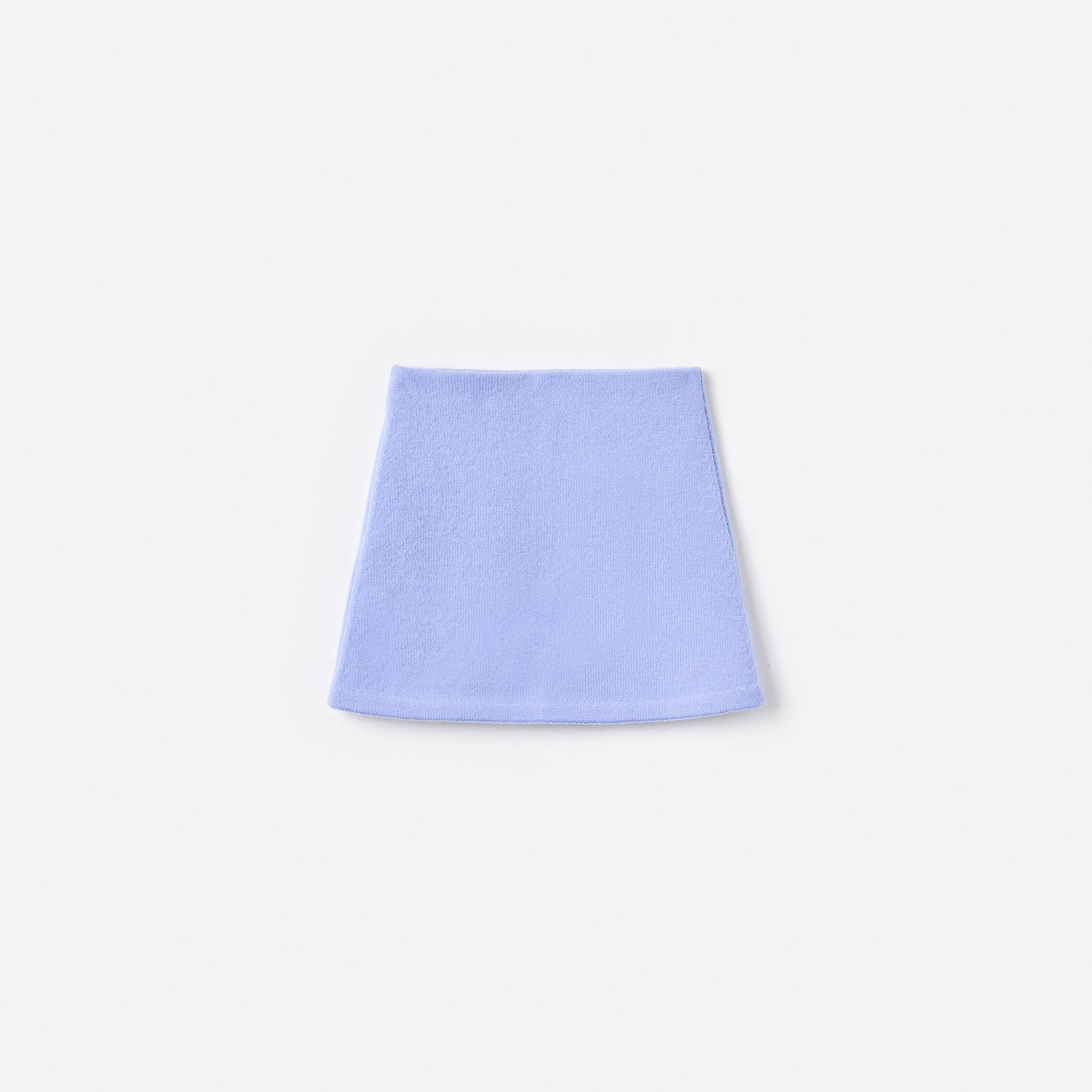 Blue Floral Knit Skirt