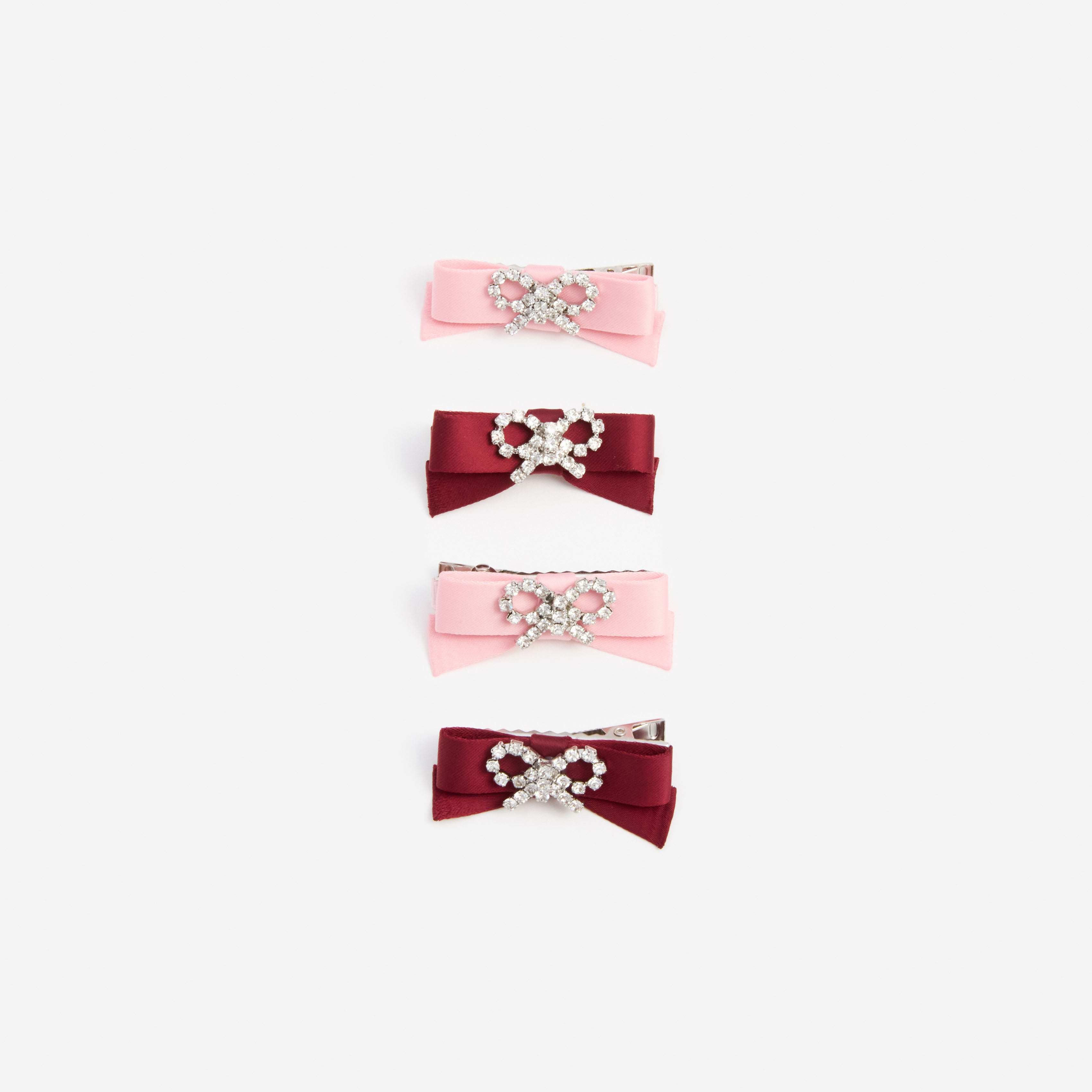 Satin Bow Hairclips