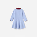 Blue Flat Knit Dress